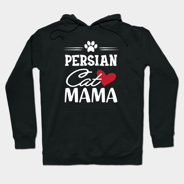 Persian Cat Mama Hoodie by KC Happy Shop